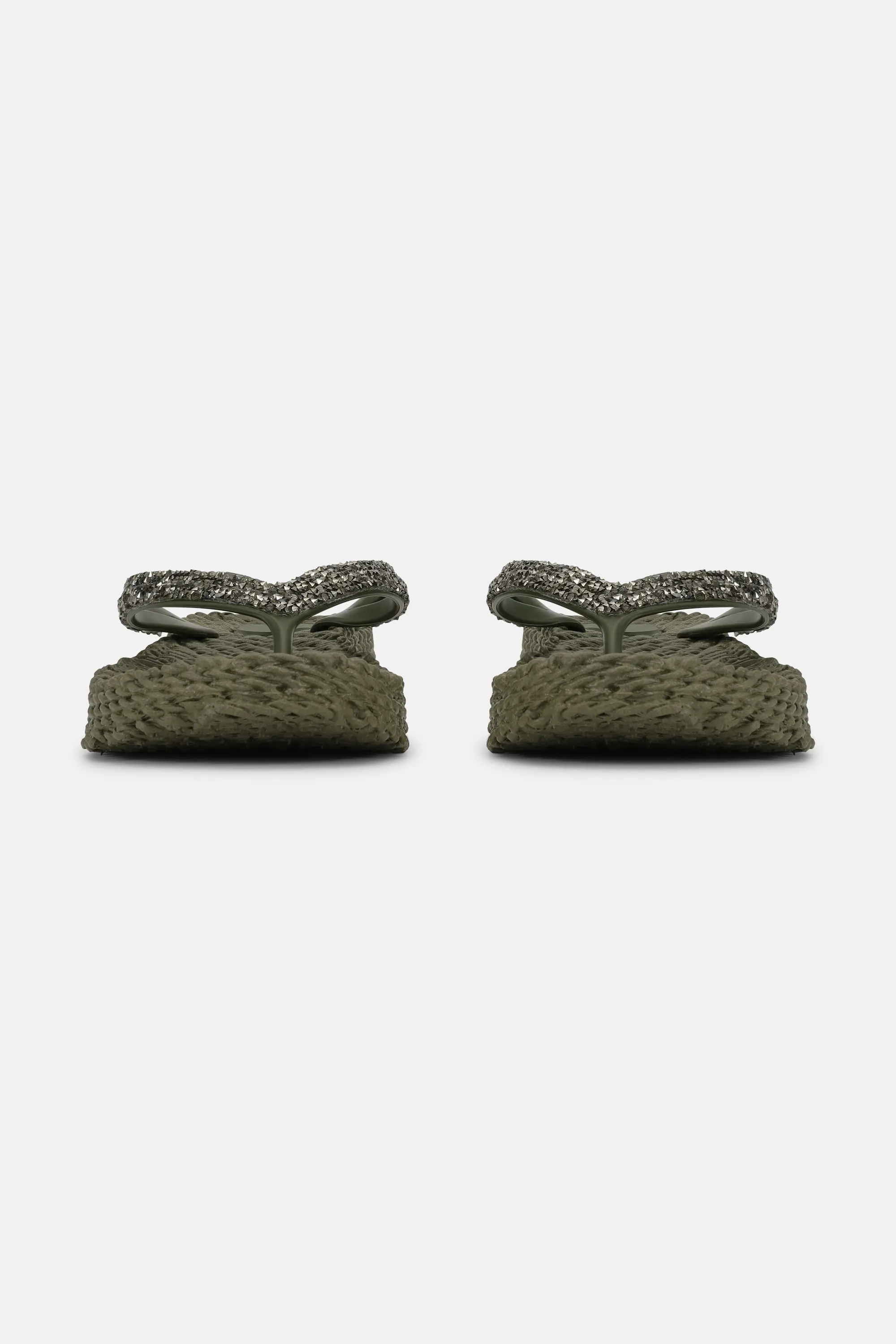 Platform Flip-flops Glittersten - Army