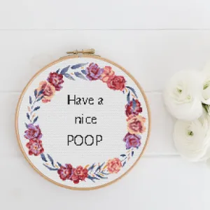 Poop Cross Stitch Pattern #776