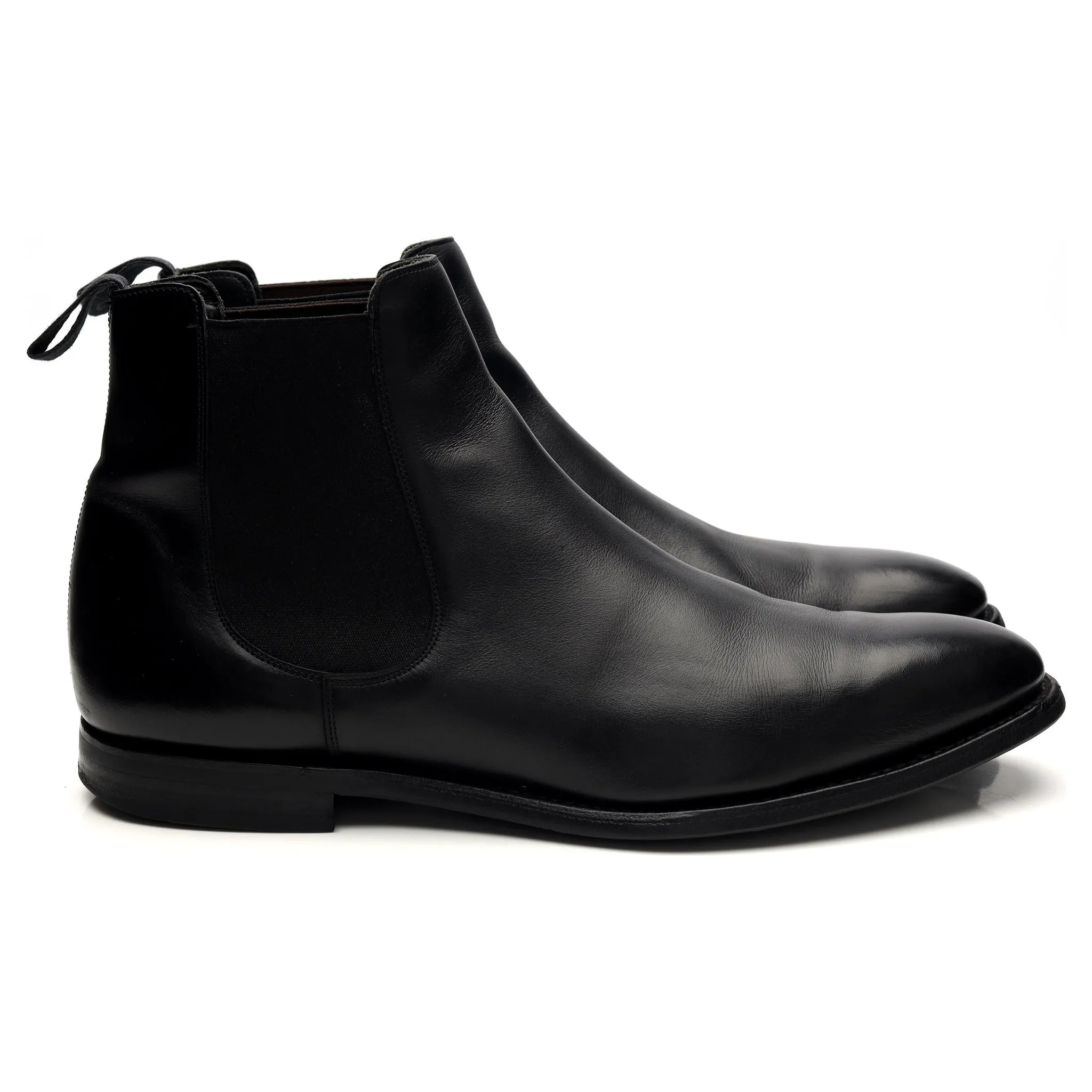 'Prenton' Black Leather Chelsea Boot UK 10.5 G