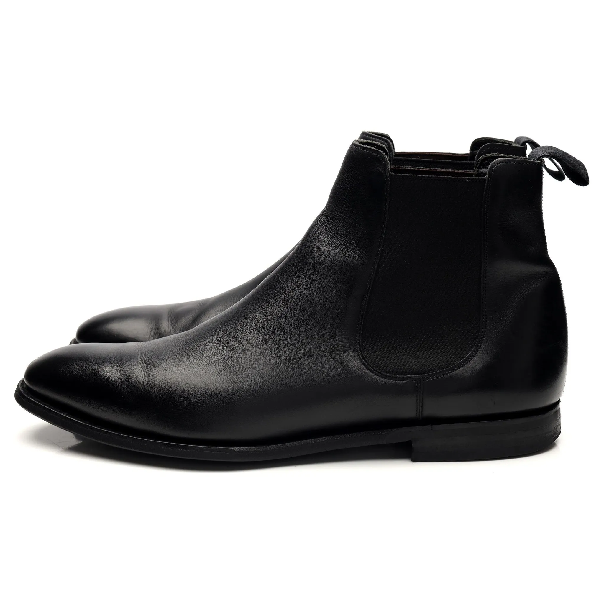 'Prenton' Black Leather Chelsea Boot UK 10.5 G