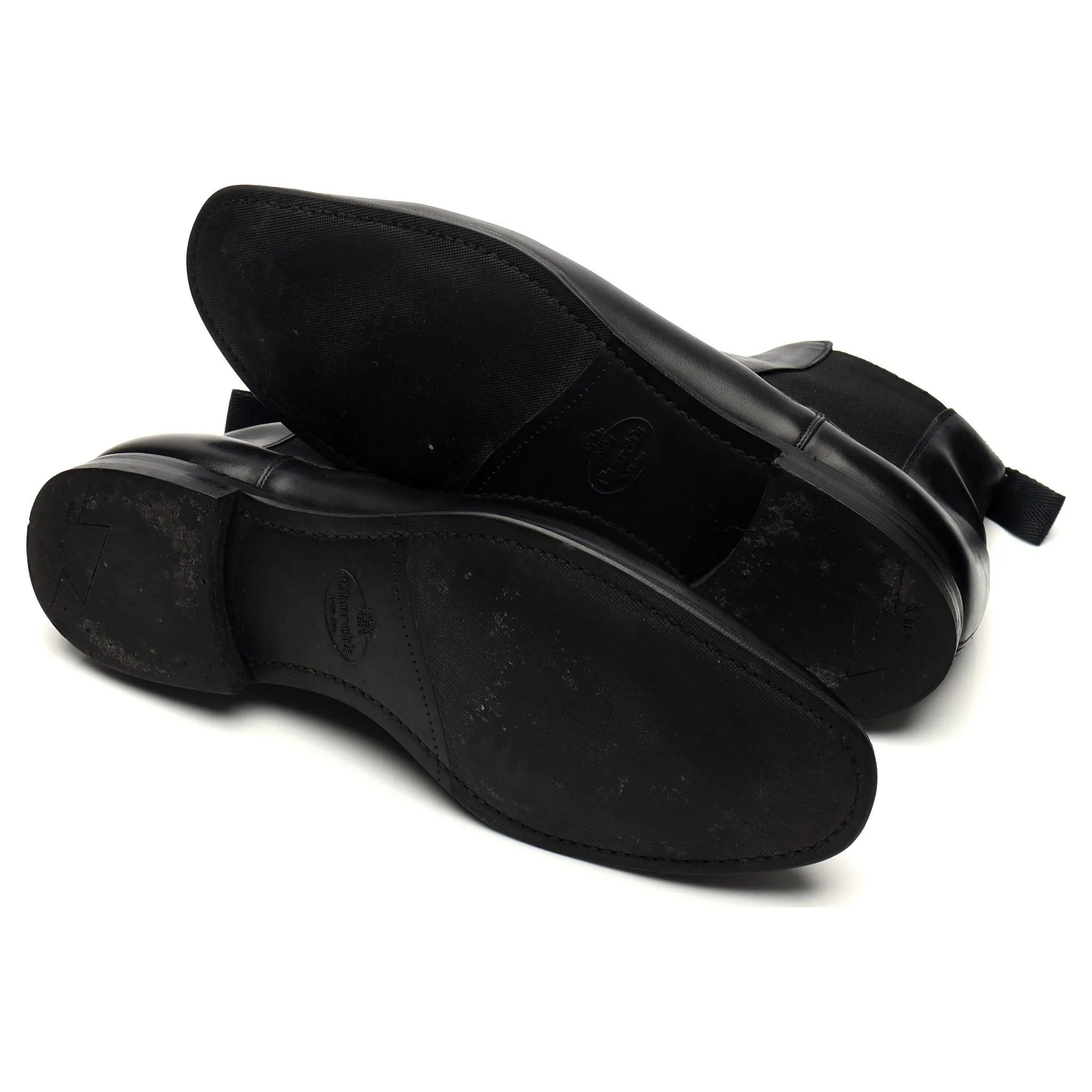 'Prenton' Black Leather Chelsea Boot UK 10.5 G