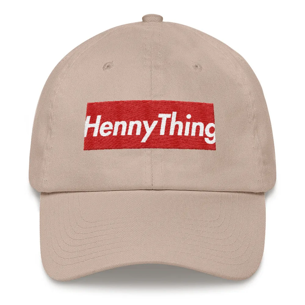 "HennyThing Box Logo" Dad hat