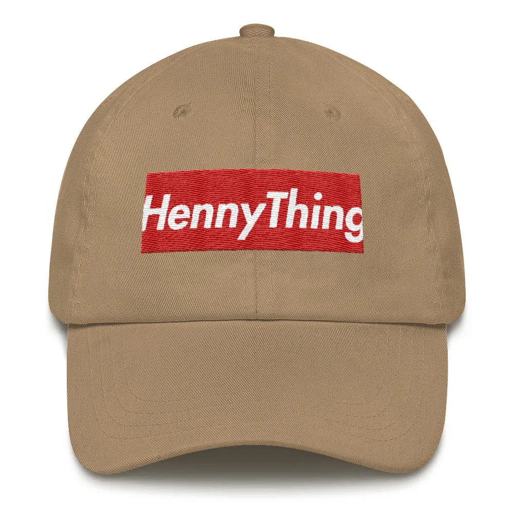 "HennyThing Box Logo" Dad hat