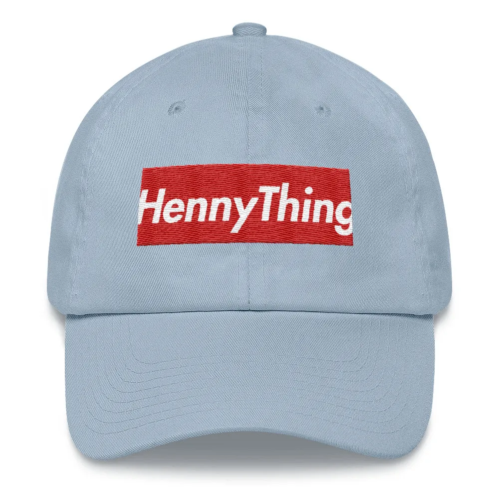 "HennyThing Box Logo" Dad hat