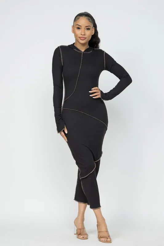 "Stitch"midi dress