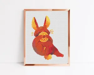 Rabbit Cross Stitch Pattern #1631
