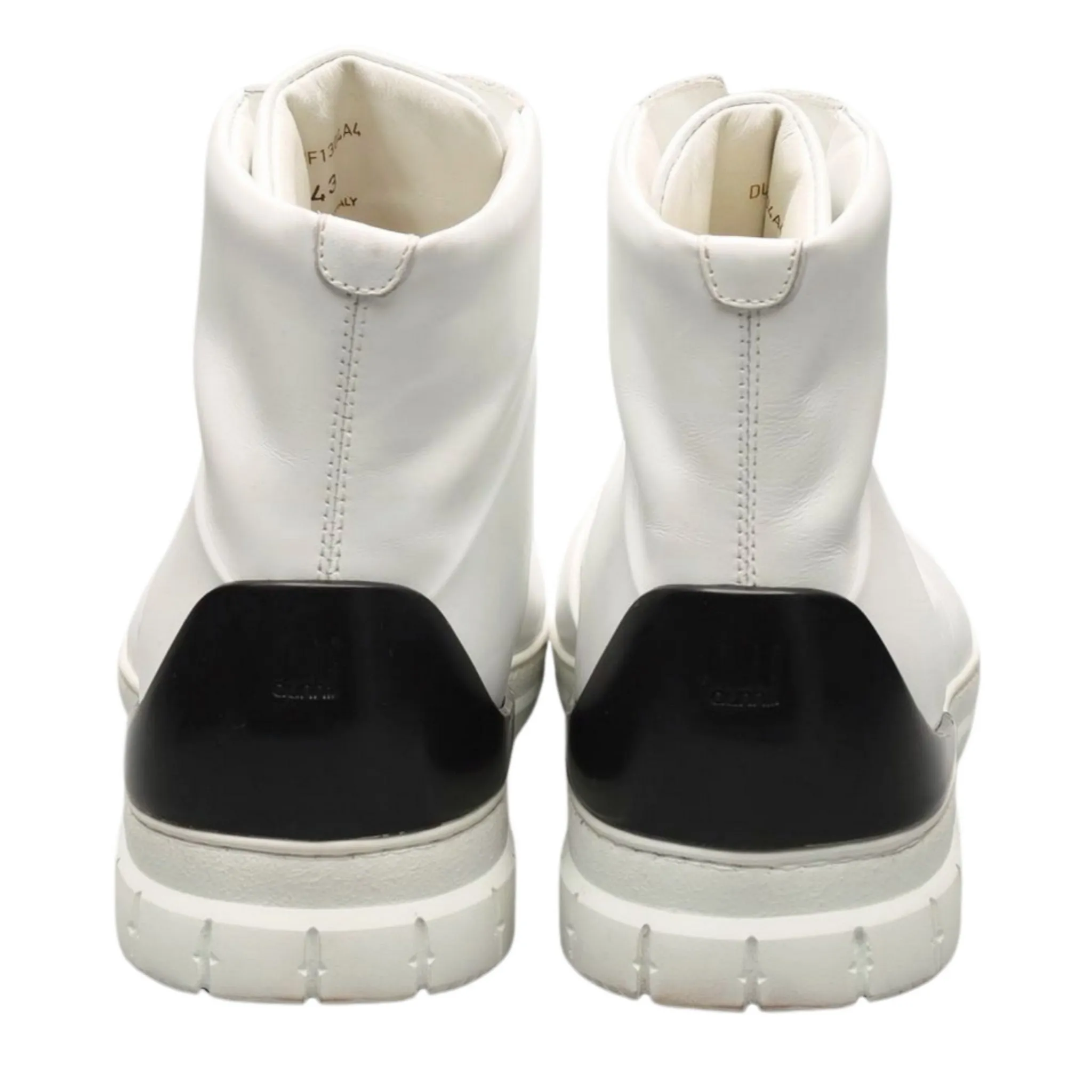 'Radial Spoiler' White Leather Hi Top Sneaker UK 9 EU 43