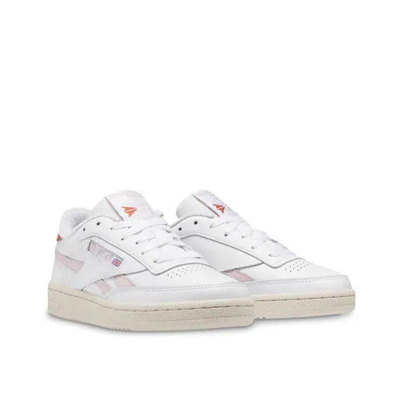 Reebok Women's Club C 85 Sneaker White/Pink ( FTWWHT/FROBER/BAKEAR) 8