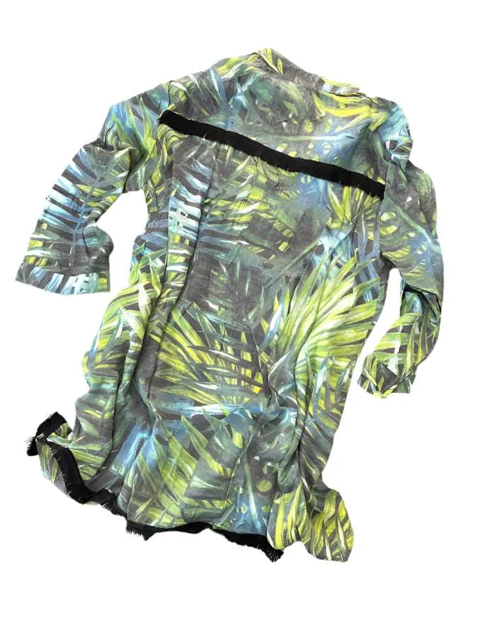 Resort Coastal - Black Green Tropical Palm