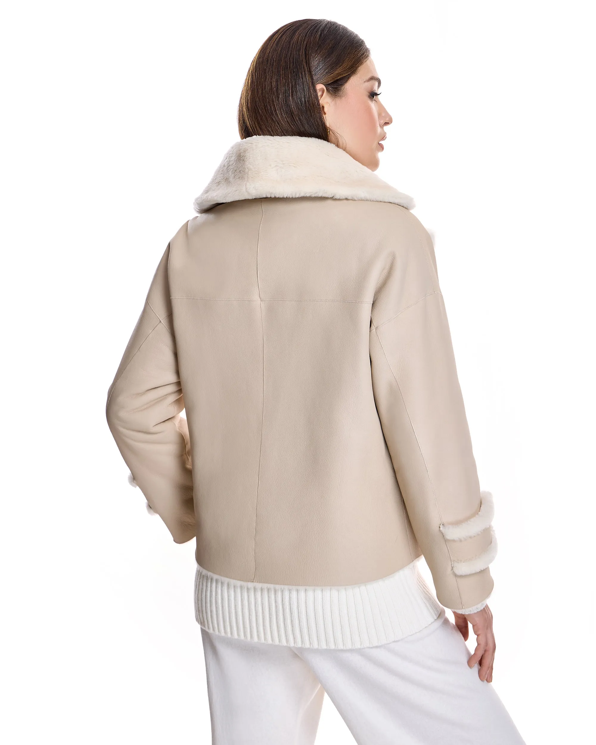 REVERSIBLE SHEARLING LAMB JACKET