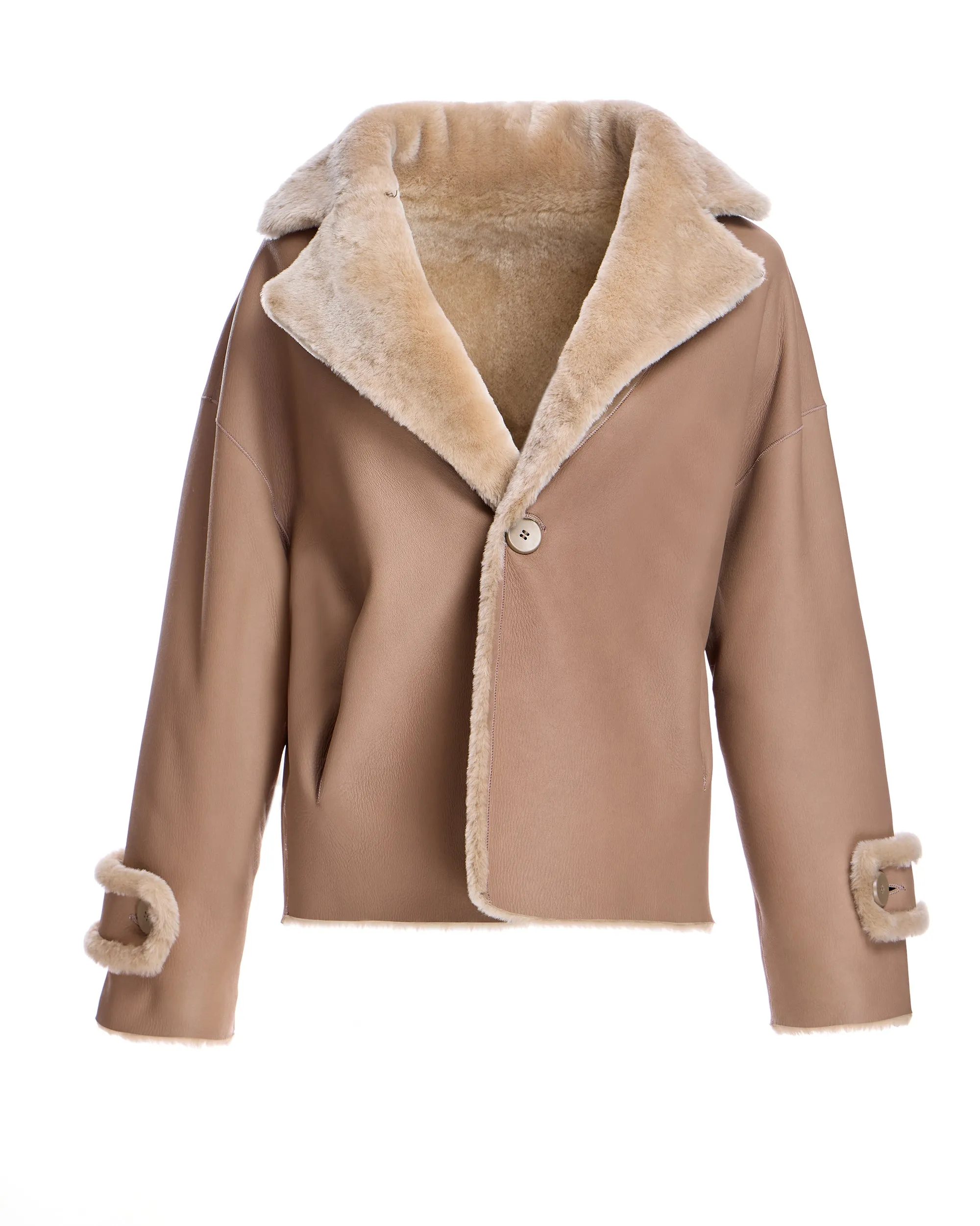REVERSIBLE SHEARLING LAMB JACKET