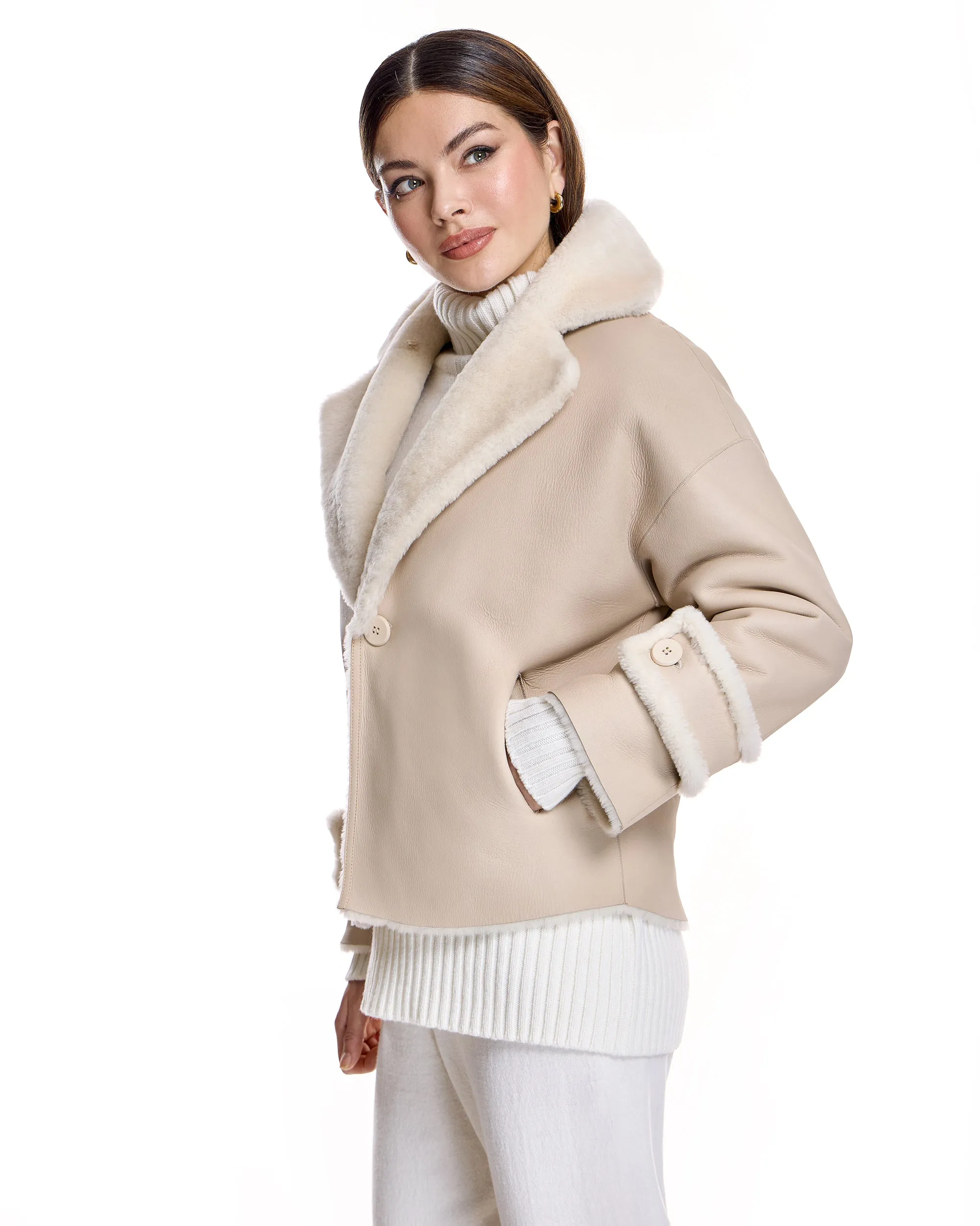 REVERSIBLE SHEARLING LAMB JACKET