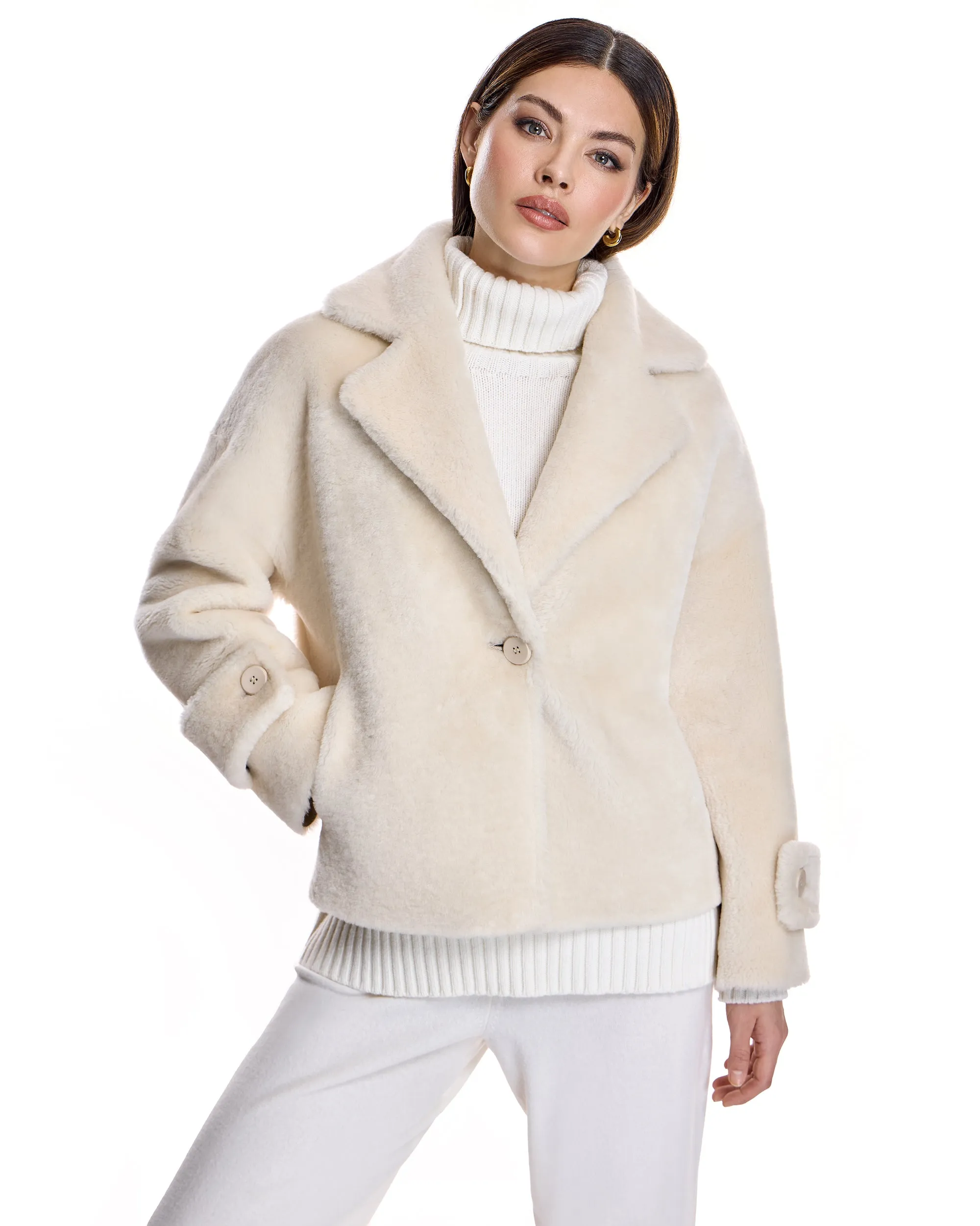 REVERSIBLE SHEARLING LAMB JACKET