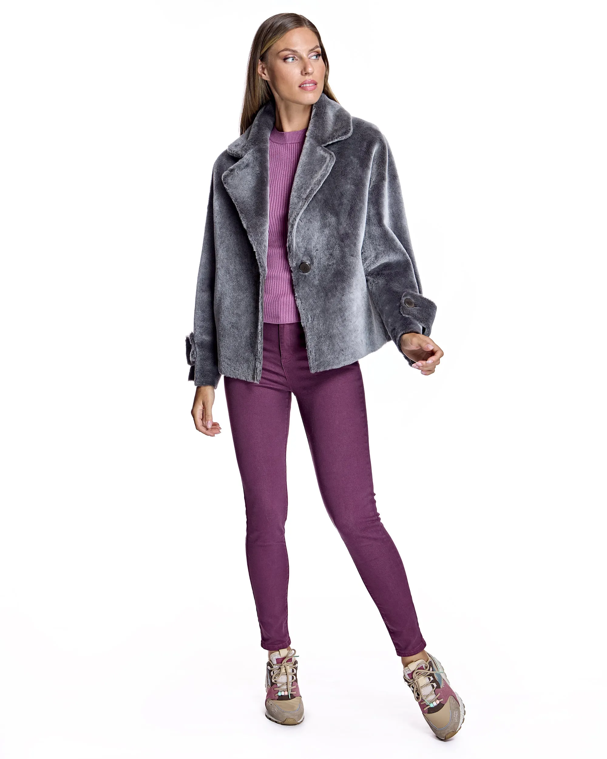 REVERSIBLE SHEARLING LAMB JACKET