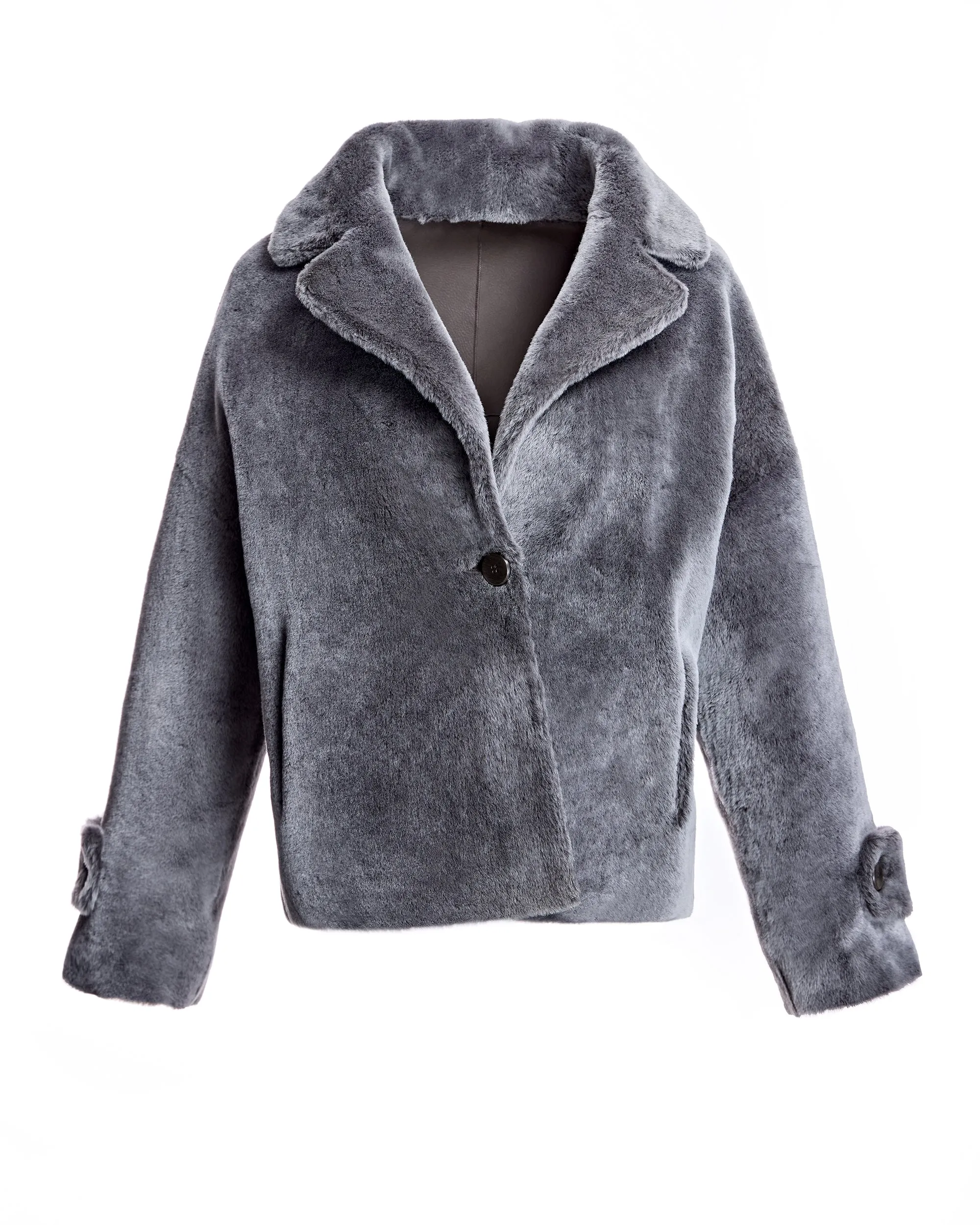 REVERSIBLE SHEARLING LAMB JACKET