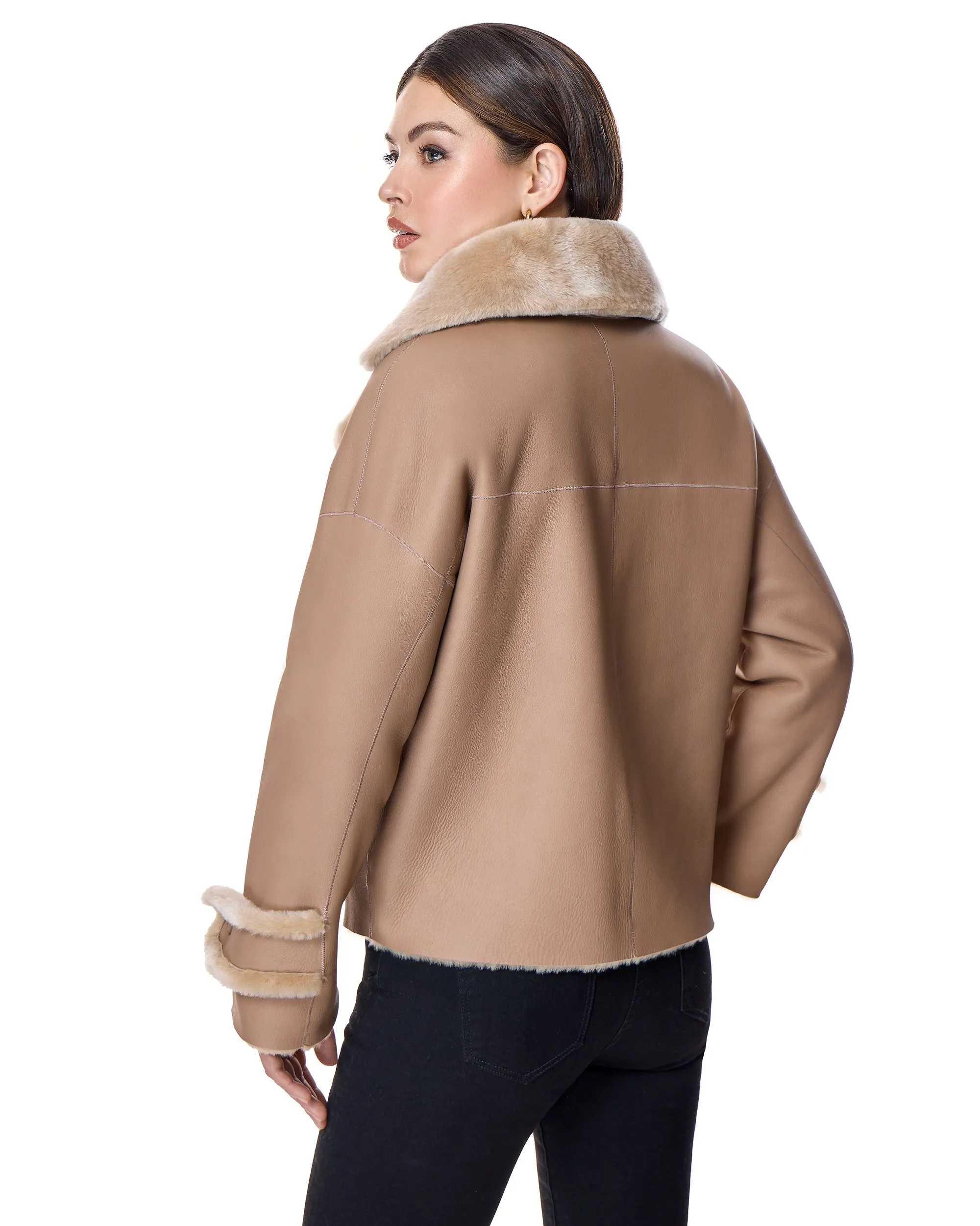 REVERSIBLE SHEARLING LAMB JACKET