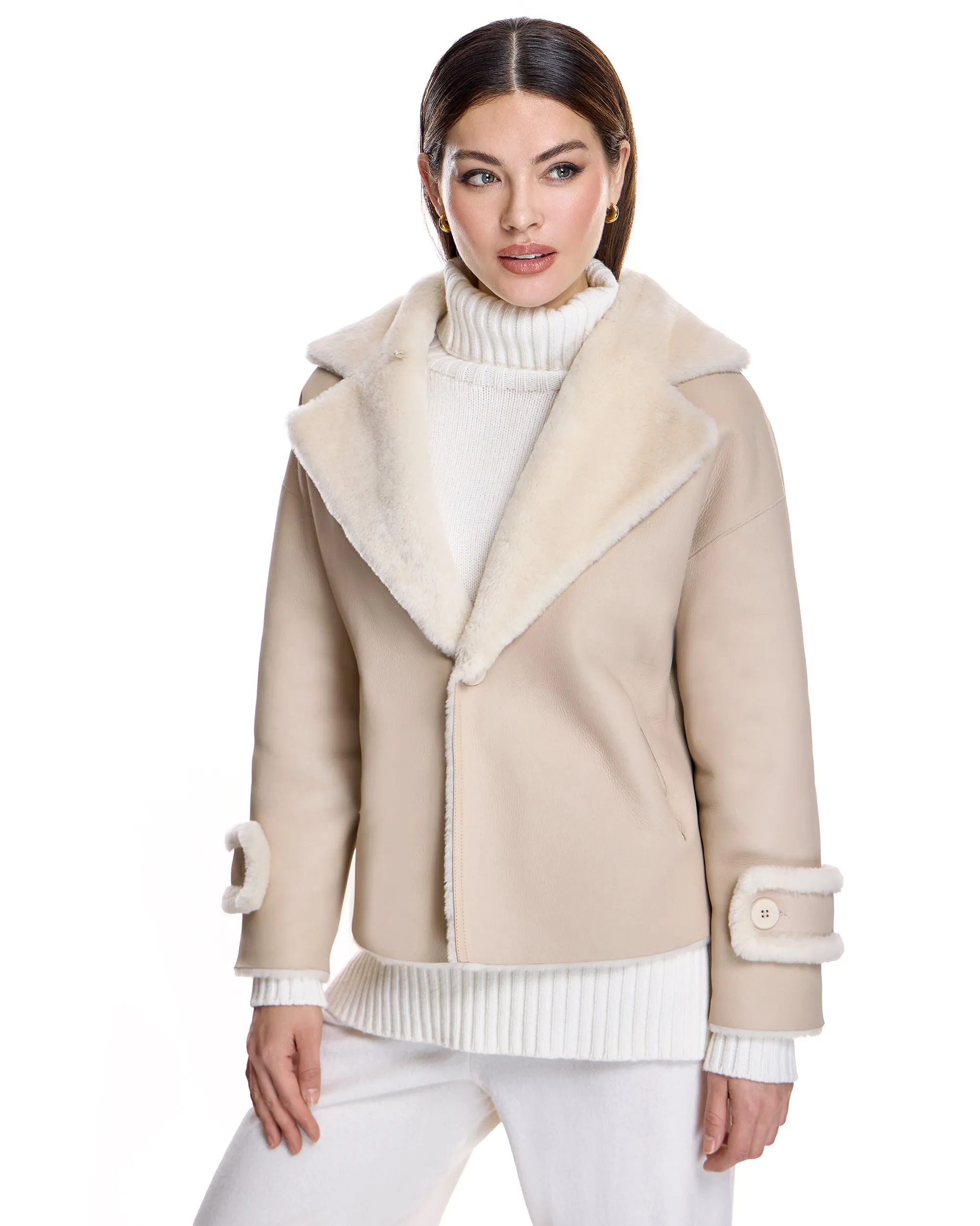 REVERSIBLE SHEARLING LAMB JACKET