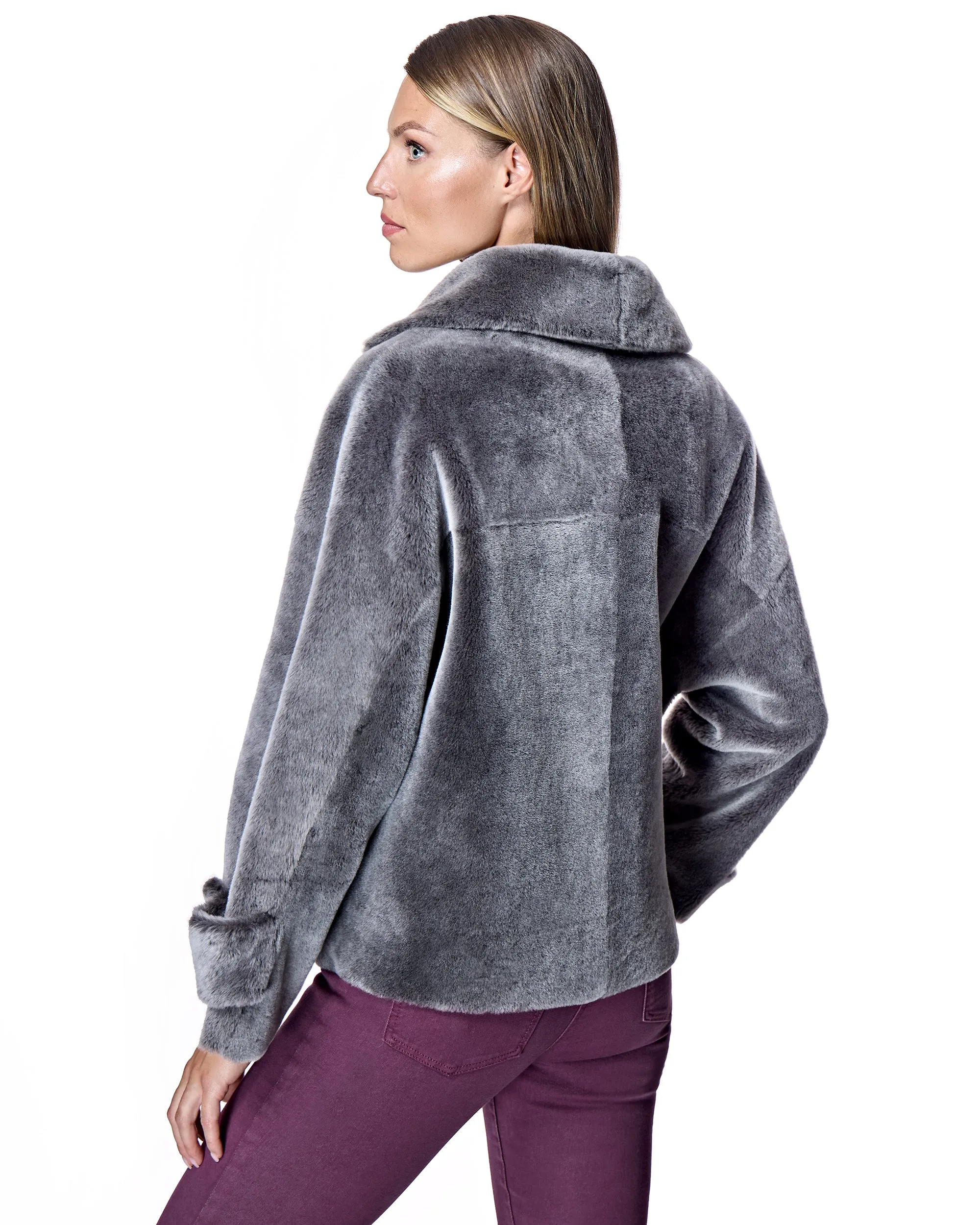 REVERSIBLE SHEARLING LAMB JACKET