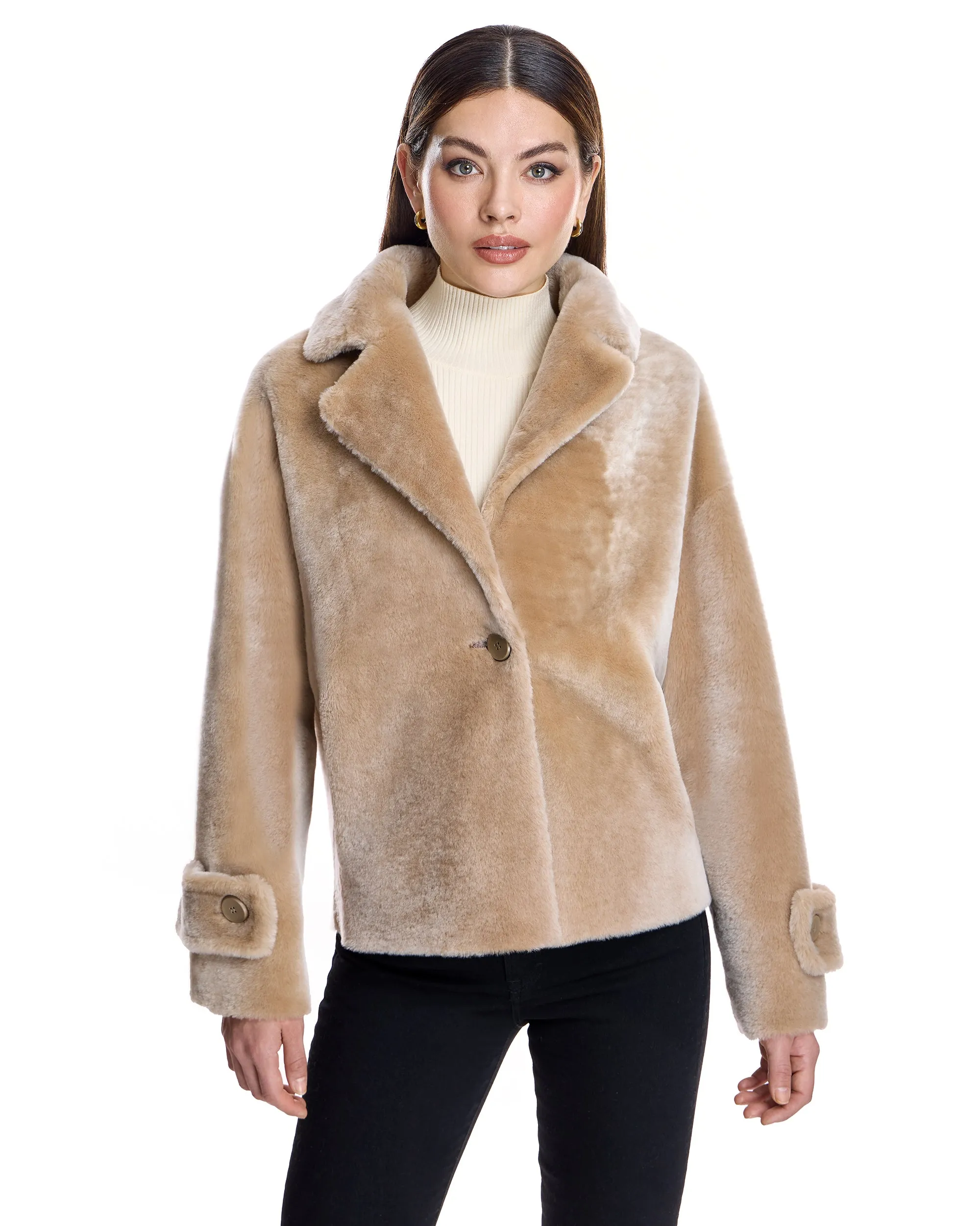 REVERSIBLE SHEARLING LAMB JACKET