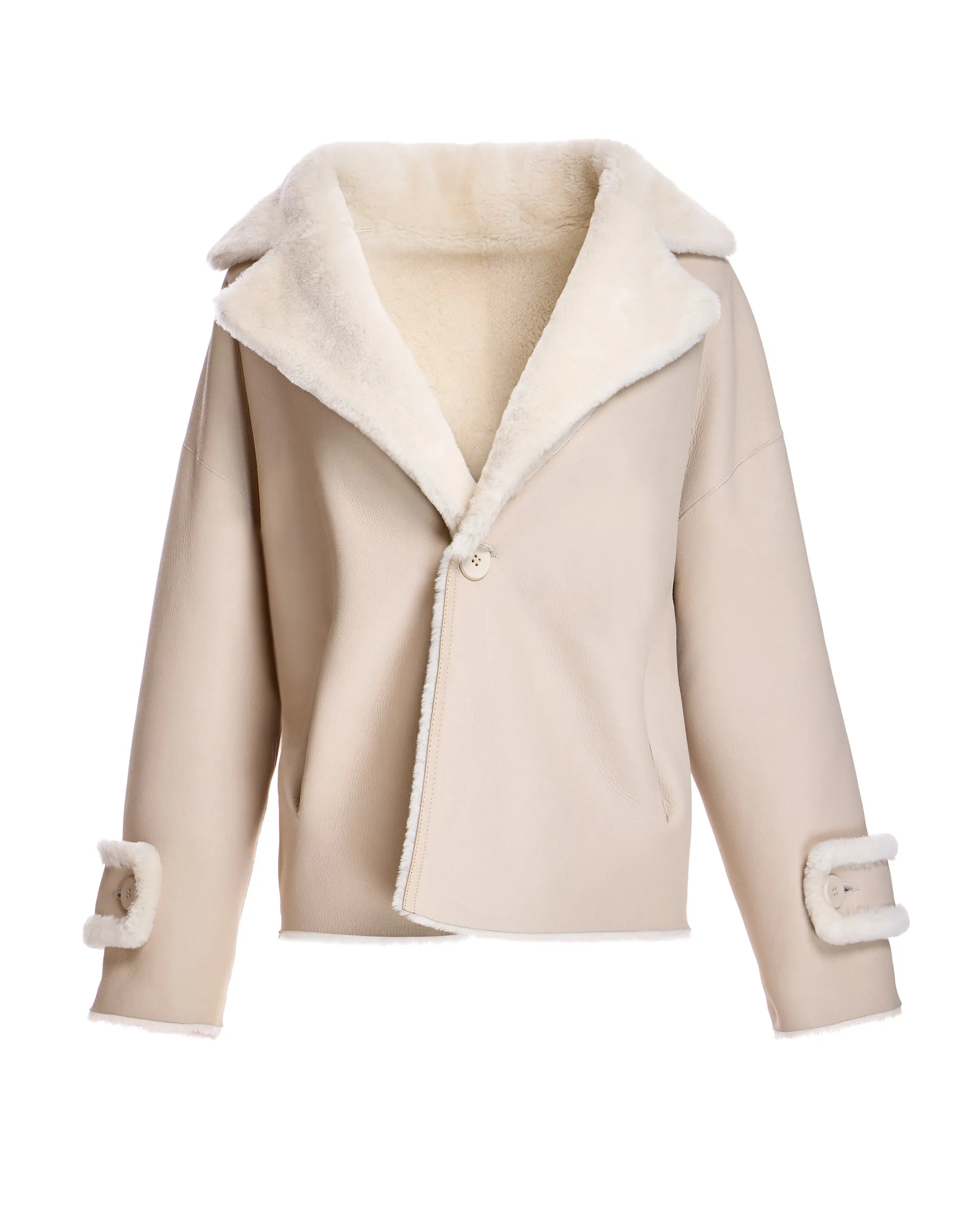 REVERSIBLE SHEARLING LAMB JACKET