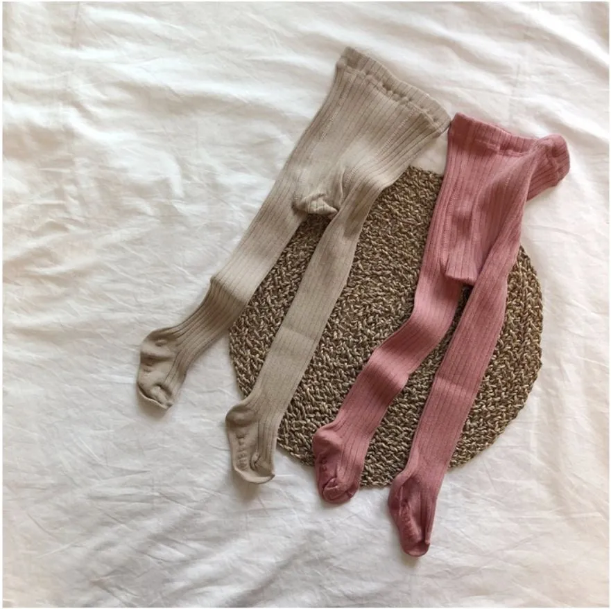 Ribbed Colour Tights (12 Colours)