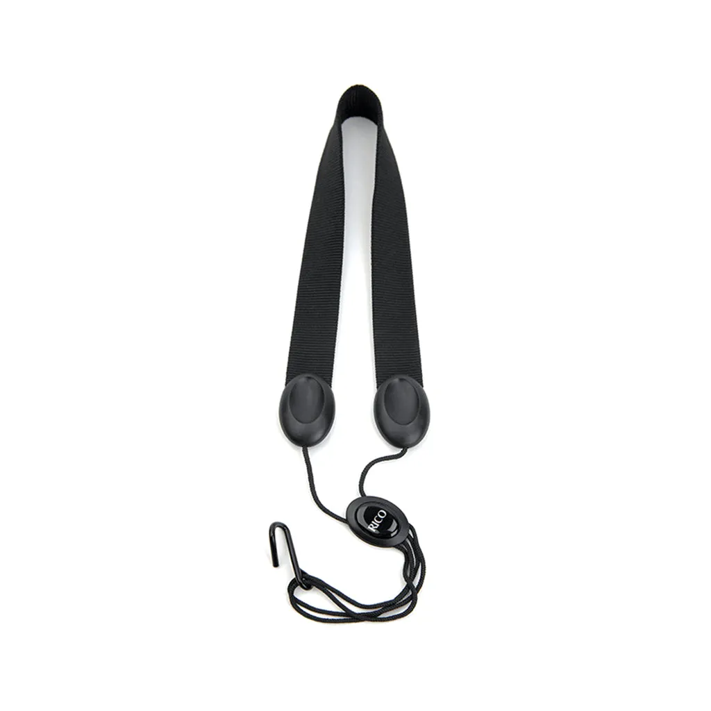 Rico SJA11 Alto Saxophone Neck Strap, Black