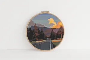 Roadtrip Cross Stitch Pattern #877