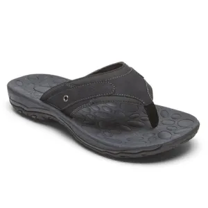 Rockport Hayes Thong Black Sandals Mens