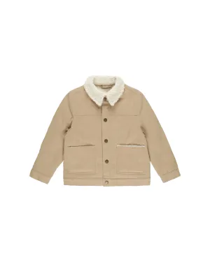 RYLEE   CRU Shearling Chore Coat || Gold