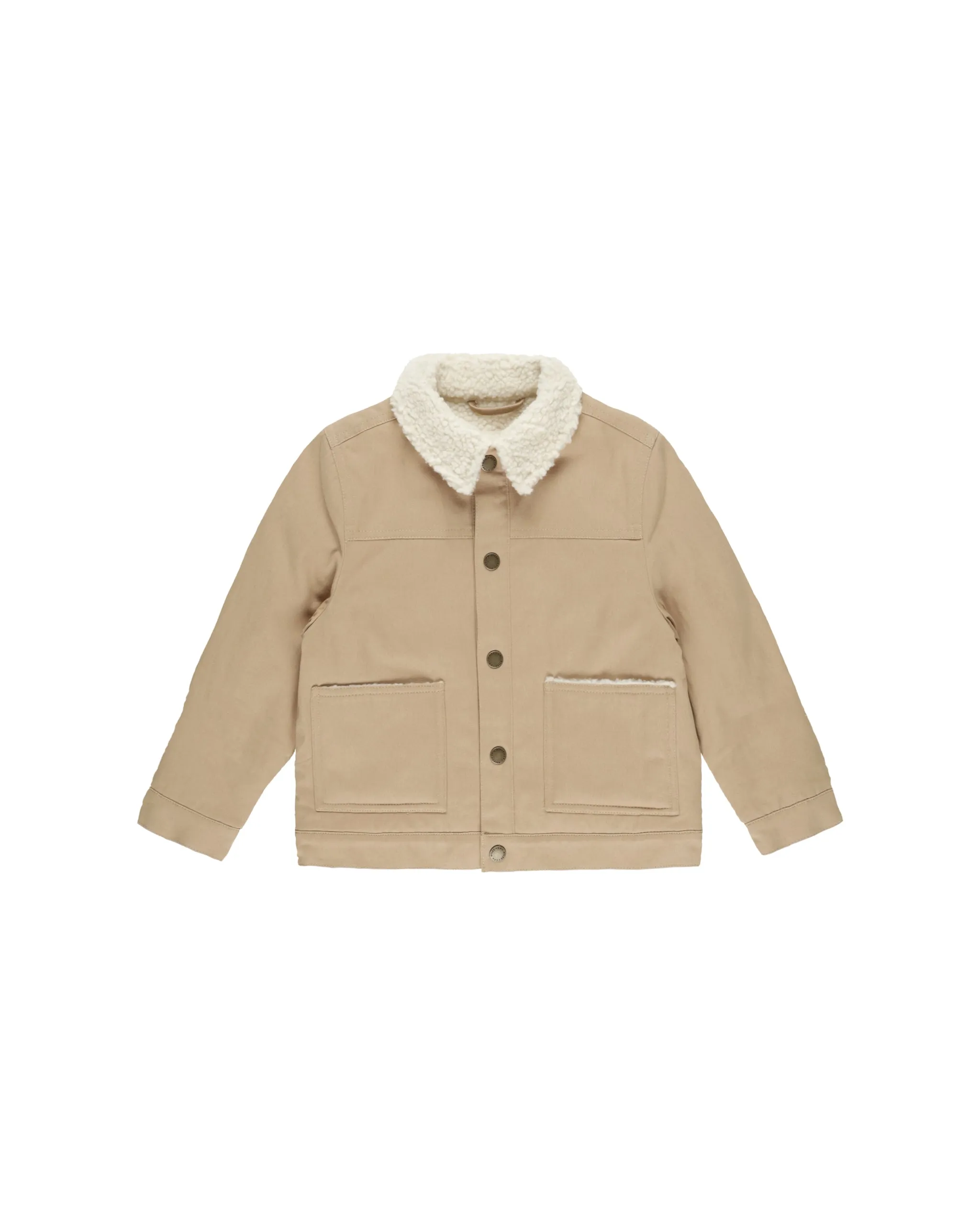 RYLEE   CRU Shearling Chore Coat || Gold