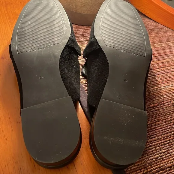 Sanctuary Black Big Time Mule Size 8
