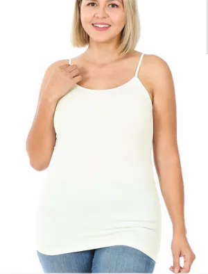 Seamless Adjustable Strap Cami (Curvy)