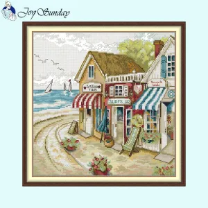 Seaside Shop Joy Sunday Cross Stitch Kit Scenery Patterns