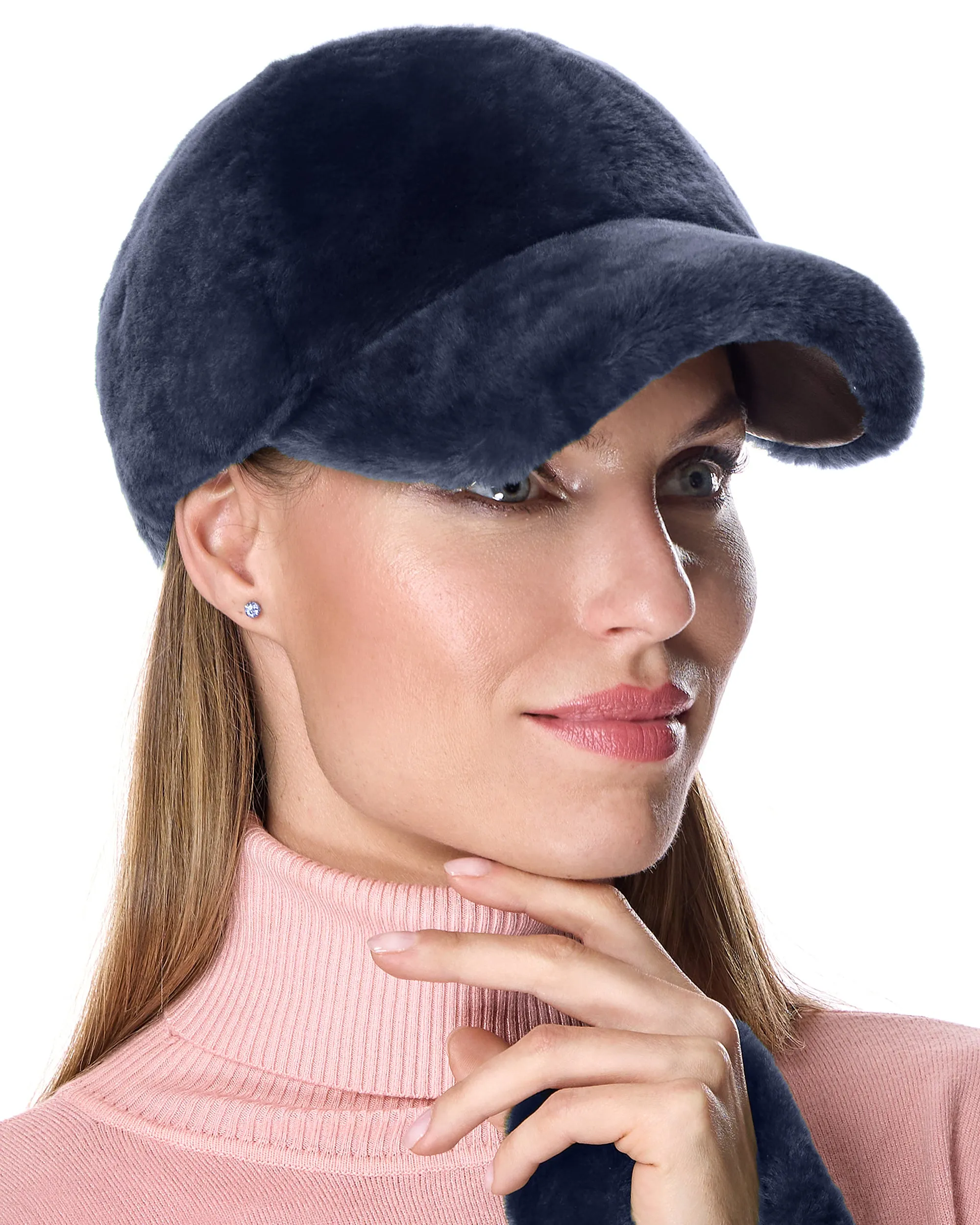 Shearling Baseball Hat