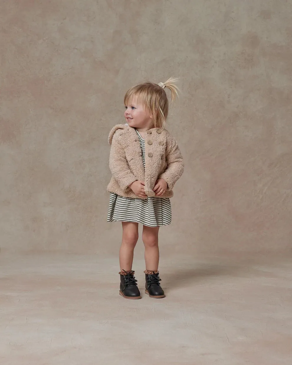 Shearling Coat - Putty