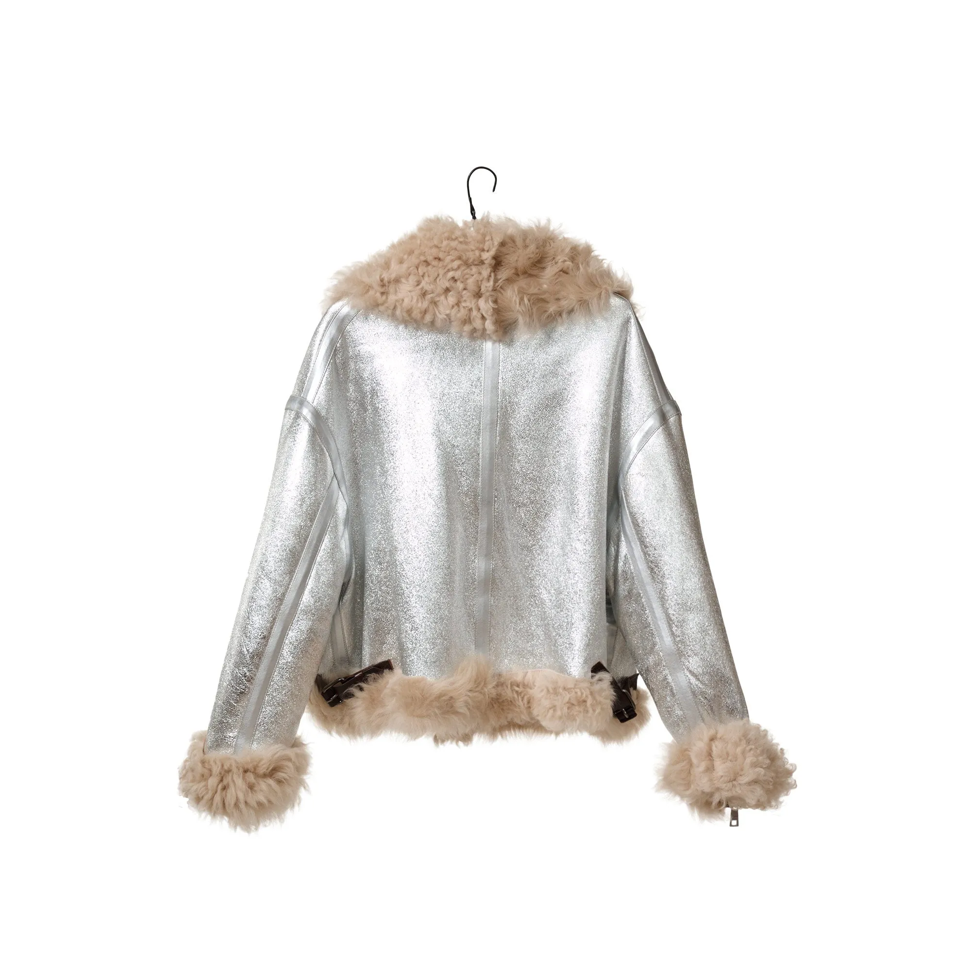 Shearling Jacket - Silver