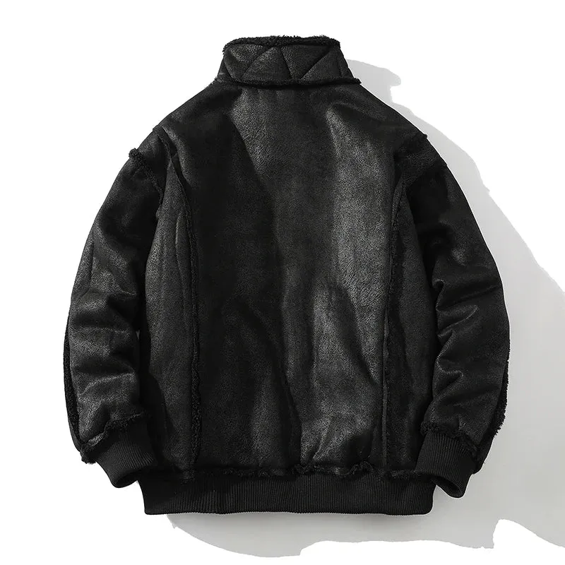 Shearling-Lined Aviator Jacket