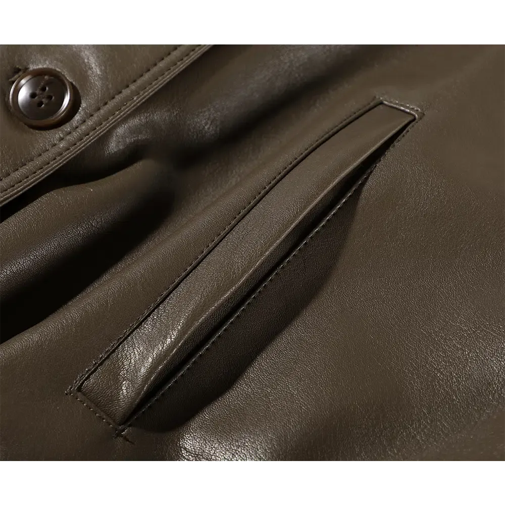 Shearling-Lined Leather Jacket