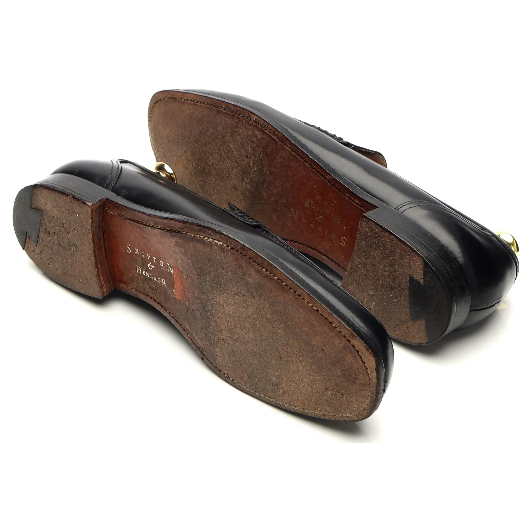 Shipton & Heneage 'Arundel' Black Leather Loafers UK 8 E