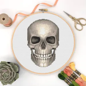 Skull Cross Stitch Pattern #16