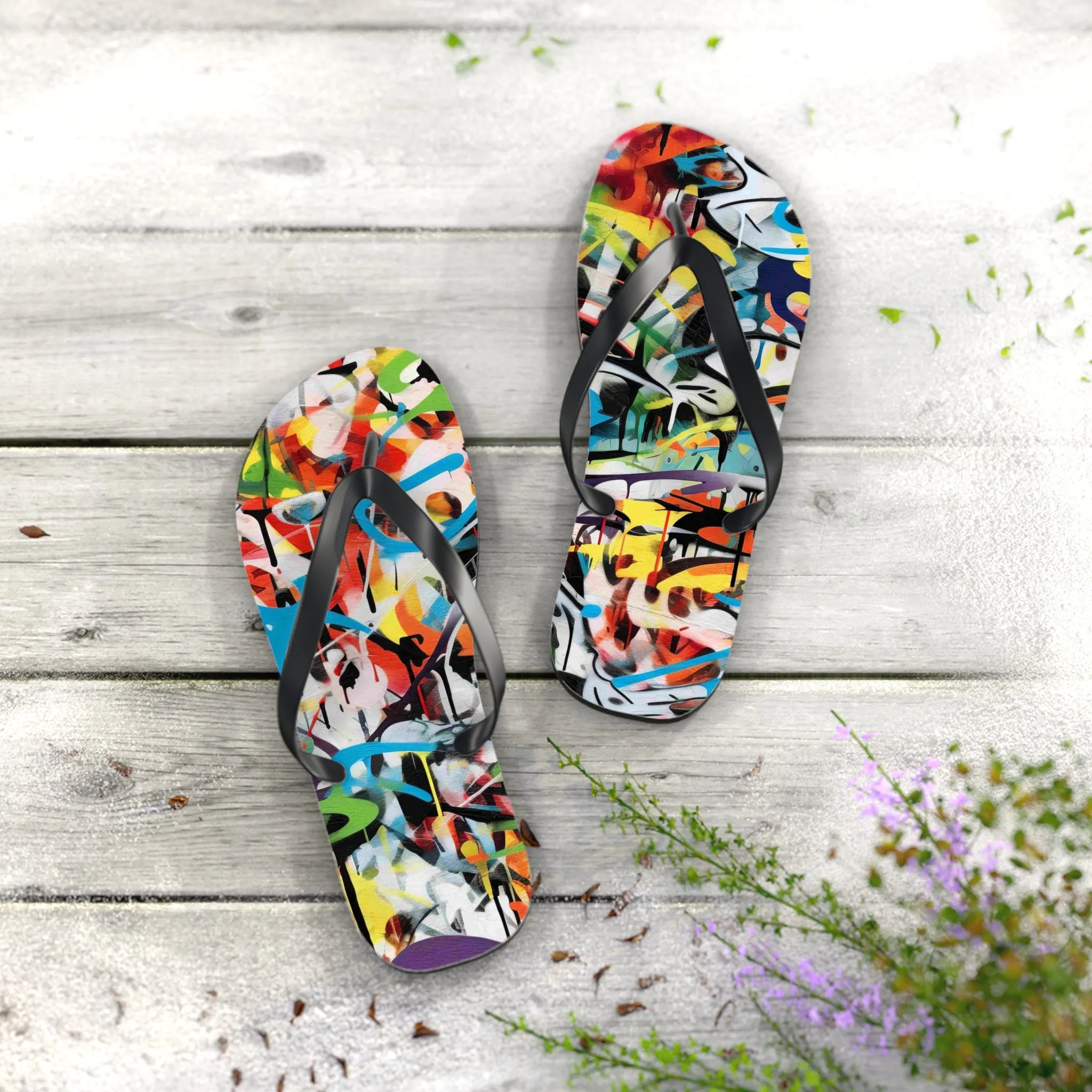 SoleVibe Flip Flops - Trendy Summer Footwear for Beach and Casual Outings