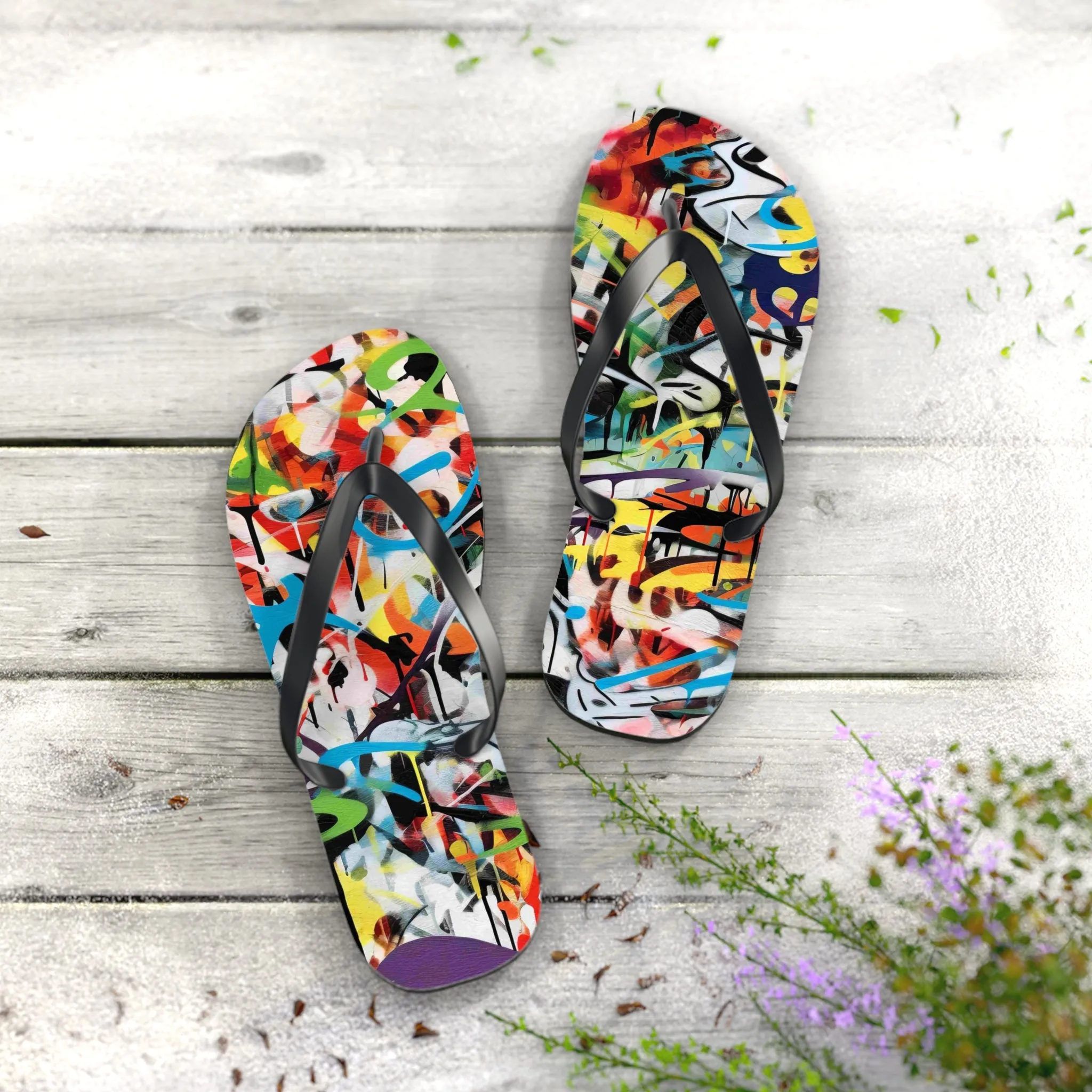 SoleVibe Flip Flops - Trendy Summer Footwear for Beach and Casual Outings