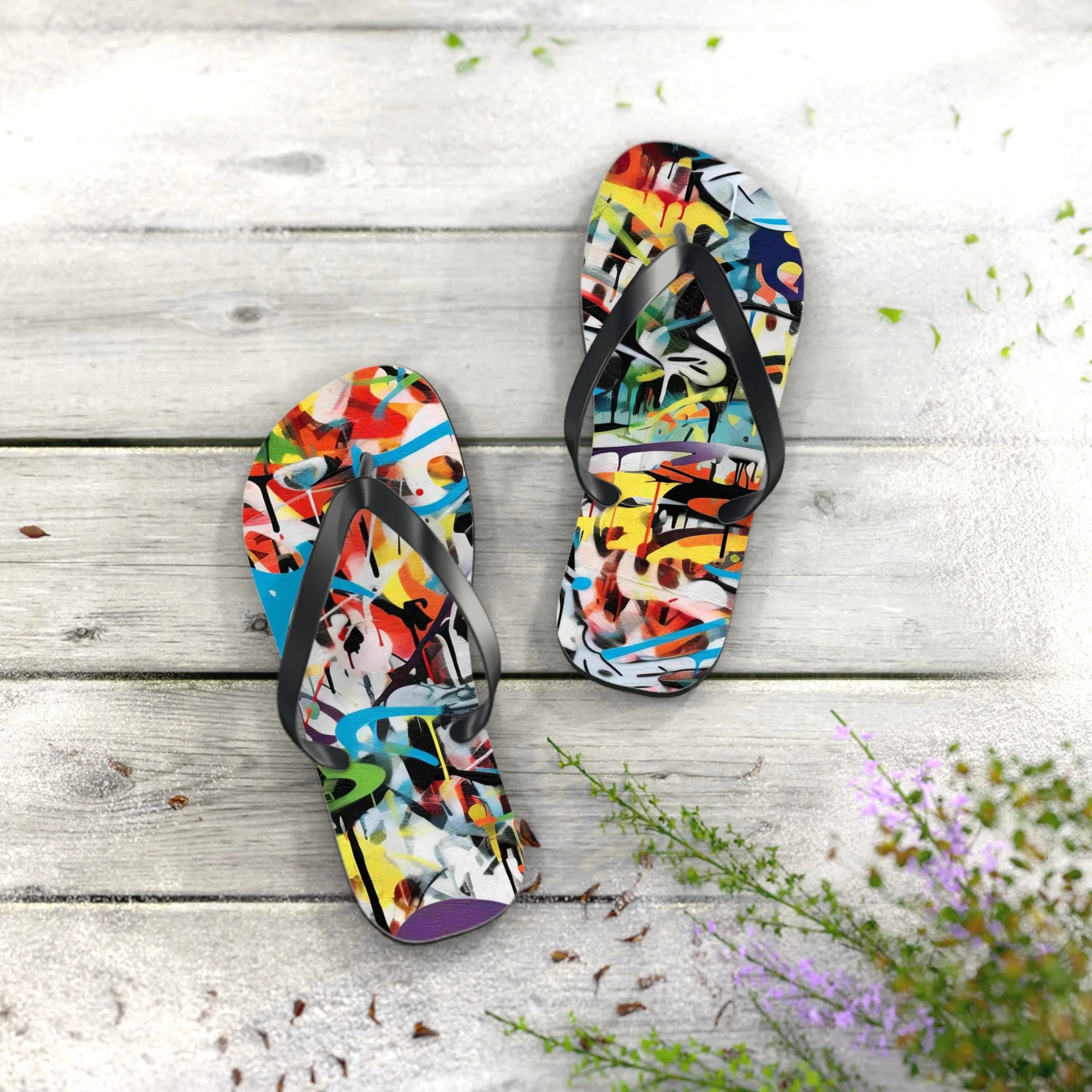 SoleVibe Flip Flops - Trendy Summer Footwear for Beach and Casual Outings