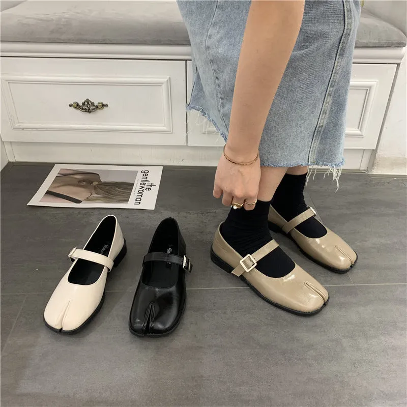 Split Toe Mary Jane Shoes