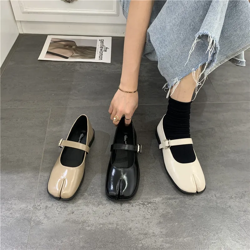 Split Toe Mary Jane Shoes