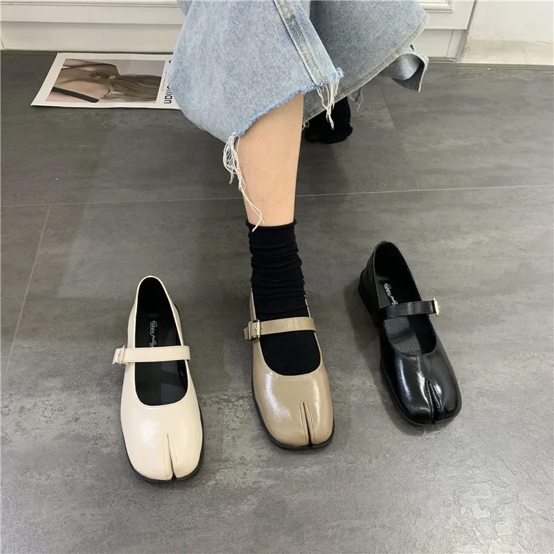 Split Toe Mary Jane Shoes