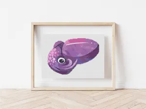 Squid Cross Stitch Pattern #1941