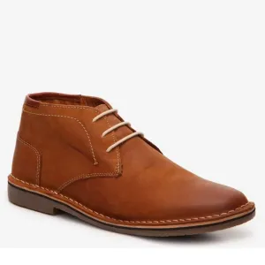 Steve Madden | Men’s tan leather Hestonn lace up ankle chukka boot shoe, size 12