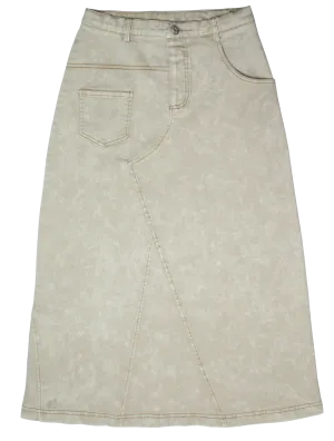 Stitch Detail Maxi Skirt