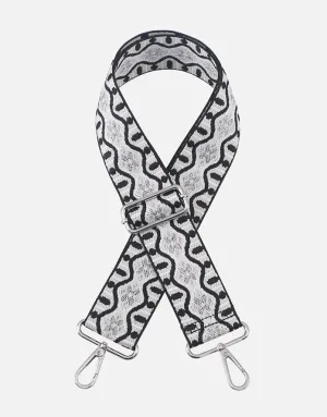 Stpwv Wave Guitar Strap-Black/White